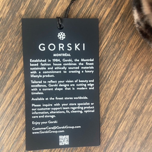 Gorski leather frame with real shearling lamb fur earmuffs - Picture 2 of 8